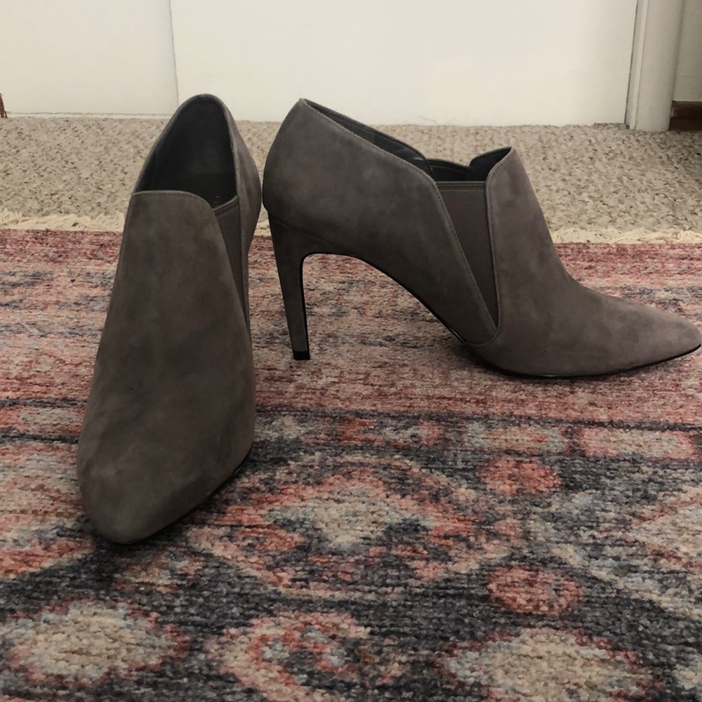 Cole Haan grey suede booties